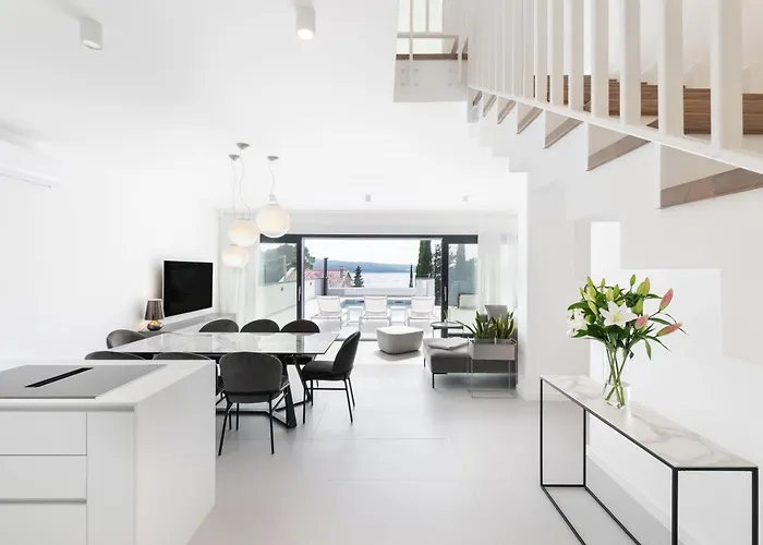 וילה New Modern By The Sea, Magical View, A Few Minutes From The - By Traveler Tourist Agency Krk - Id 2000